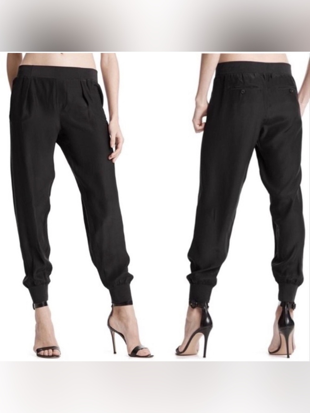 ATM Silk Joggers Quiet Luxury Minimalist Capsule Old Money Preppy Normcore XS